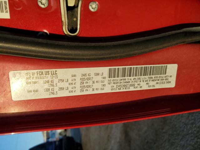 2016 DODGE JOURNEY SE - 3C4PDCABXGT185692