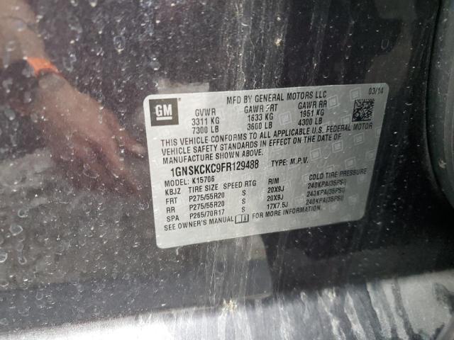2015 CHEVROLET TAHOE K150 - 1GNSKCKC9FR129488