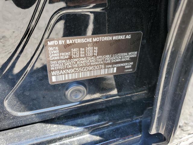 2016 BMW 550 I WBAKN9C55GD963076