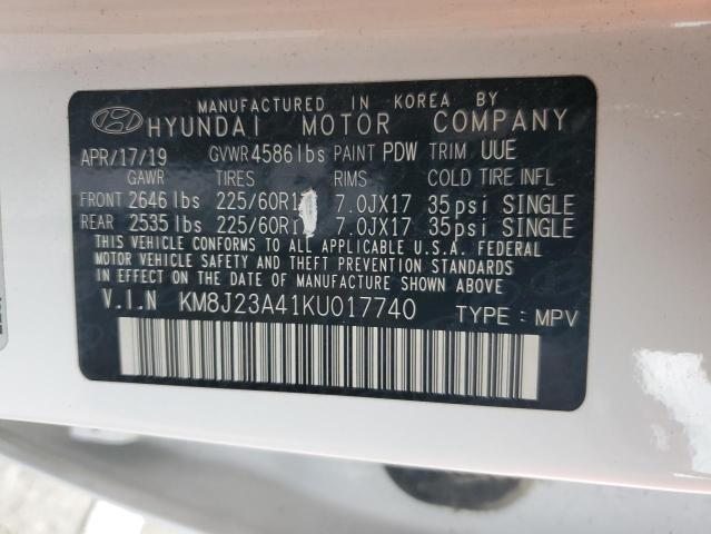 2019 HYUNDAI TUCSON SE - KM8J23A41KU017740