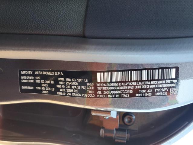 2018 ALFA ROMEO STELVIO TI ZASFAKNN9J7C02195