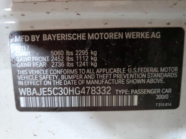 2017 BMW 540 I - WBAJE5C30HG478332