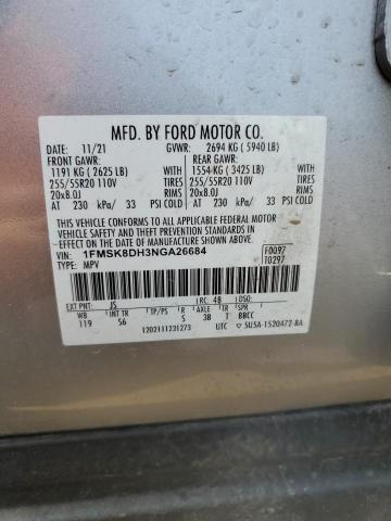 2022 FORD EXPLORER X - 1FMSK8DH3NGA26684