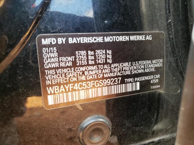 2015 BMW 740 LXI WBAYF4C53FGS99237