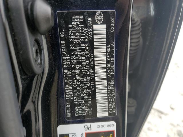 2017 TOYOTA CAMRY LE 4T1BF1FK1HU757687