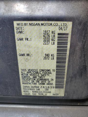 2017 NISSAN ALTIMA 2.5 - 1N4AL3AP0HC241839