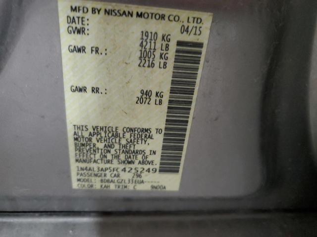 2015 NISSAN ALTIMA 2.5 - 1N4AL3AP5FC425249