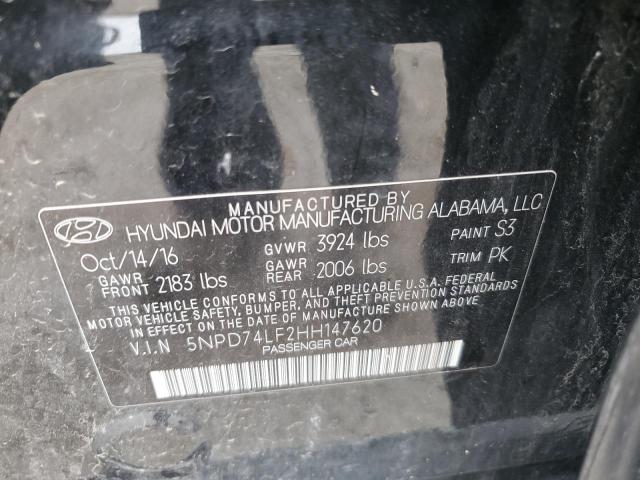 2017 HYUNDAI ELANTRA SE - 5NPD74LF2HH147620