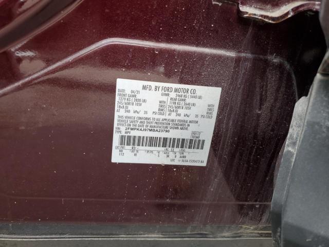 2021 FORD EDGE SEL 2FMPK4J97MBA23790
