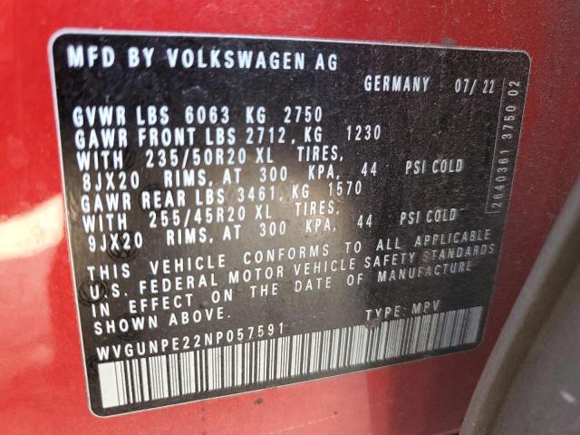 2022 VOLKSWAGEN ID.4 PRO S - WVGUNPE22NP057591