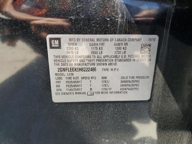 2017 CHEVROLET EQUINOX LS - 2GNFLEEK5H6222486