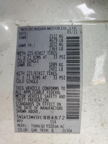 2015 NISSAN ROGUE S - 5N1AT2MV3FC884872