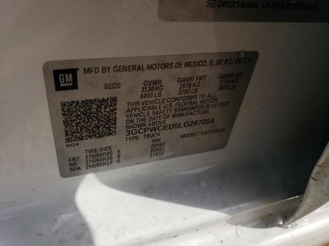 2020 CHEVROLET SILVERADO - 3GCPWCED5LG287054
