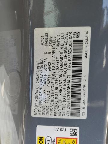 2022 HONDA CIVIC SPOR - 2HGFE2F50NH514171