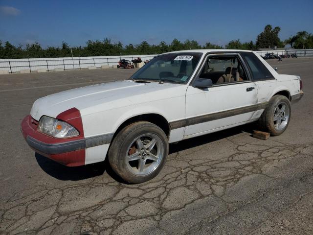 FORD MUSTANG LX 1991 white sedan 2 gas 1FACP40M7MF122141 photo #1