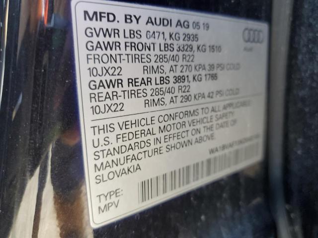 2019 AUDI Q8 PREMIUM - WA1BVAF13KD043155