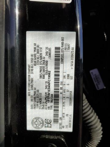 2022 FORD F150 SUPER - 1FTFW1E84NFC19982