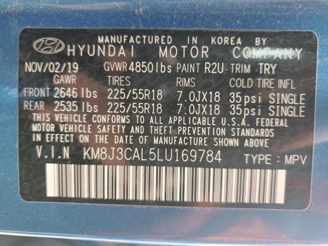 2020 HYUNDAI TUCSON LIM - KM8J3CAL5LU169784