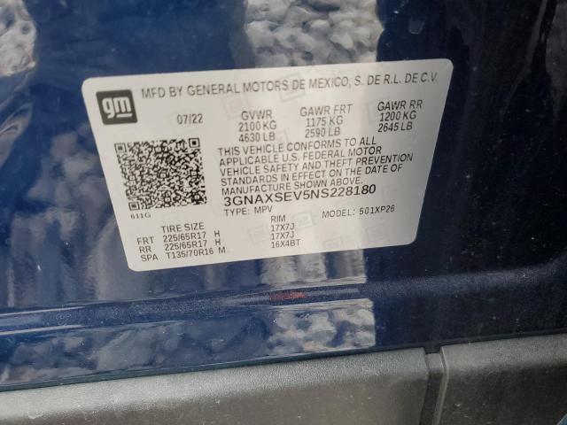 2022 CHEVROLET EQUINOX LS - 3GNAXSEV5NS228180