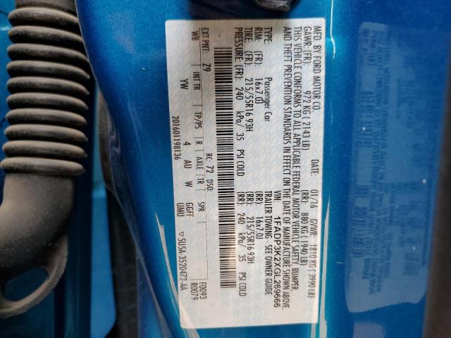 2016 FORD FOCUS SE - 1FADP3K2XGL269666