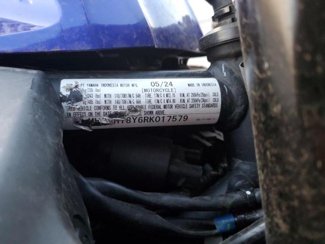 2024 YAMAHA YZFR3 A MH3RH18Y6RK017579