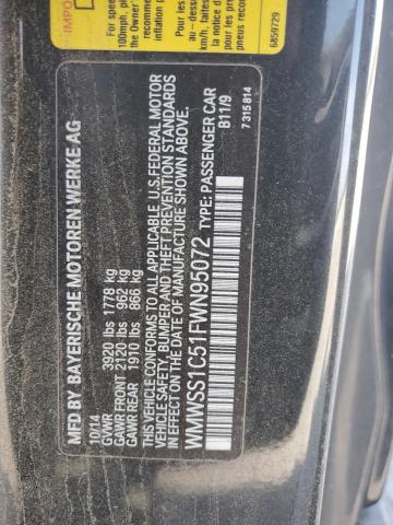 2015 MINI COOPER PAC WMWSS1C51FWN95072