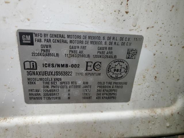 2018 CHEVROLET EQUINOX LT - 3GNAXUEUXJS563822