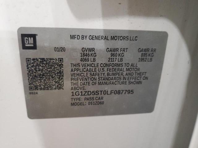 2020 CHEVROLET MALIBU LT 1G1ZD5ST0LF087795