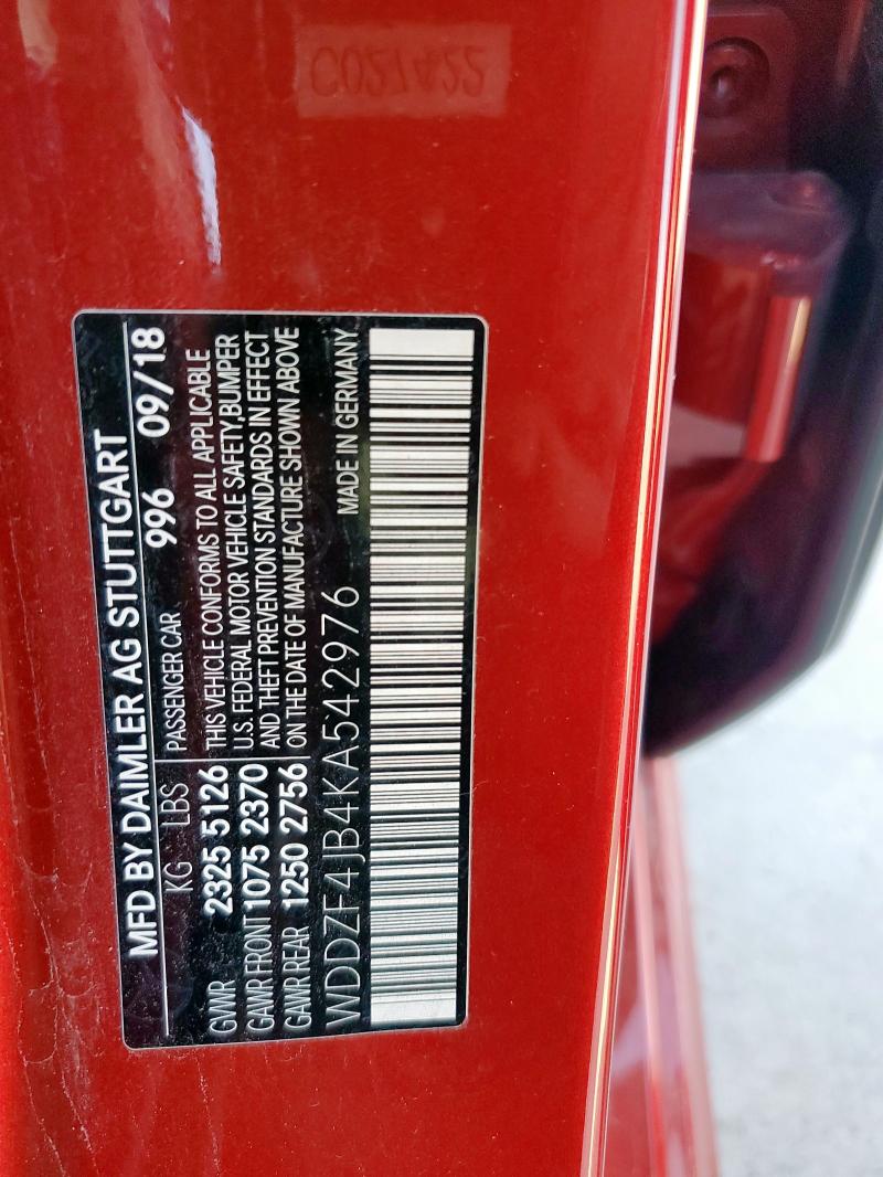 2019 MERCEDES-BENZ E 300 - WDDZF4JB4KA542976