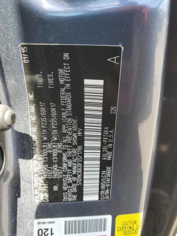 2015 TOYOTA SIENNA XLE 5TDYK3DC0FS571786