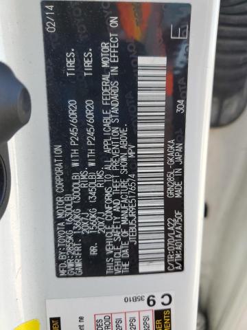 2014 TOYOTA 4RUNNER SR - JTEBU5JR9E5176574