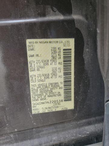 2015 NISSAN MURANO S - 5N1AZ2MH7FN220538