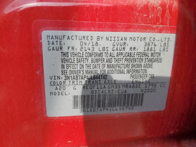 2018 NISSAN SENTRA S - 3N1AB7AP4JL644742