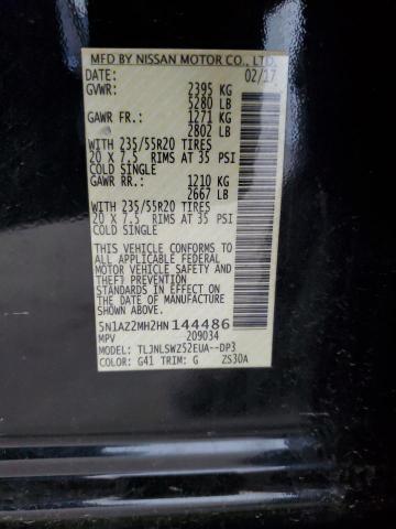 2017 NISSAN MURANO S - 5N1AZ2MH2HN144486