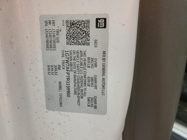 2024 GMC SAVANA G25 1GTW7AFP7R1159900