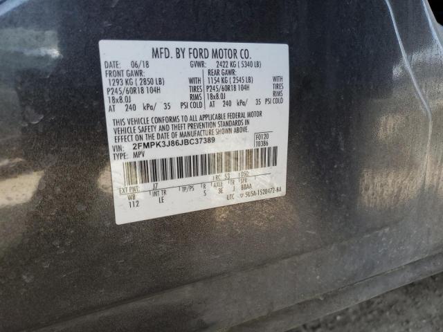 2018 FORD EDGE SEL - 2FMPK3J86JBC37389