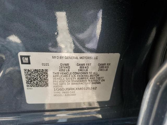 2021 CADILLAC CT4 LUXURY - 1G6DJ5RKXM0125242