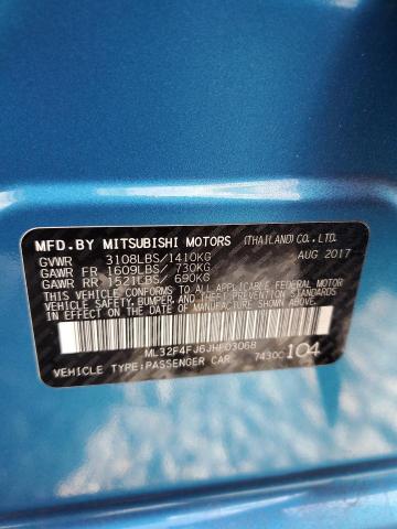 2018 MITSUBISHI MIRAGE G4 ML32F4FJ6JHF03068