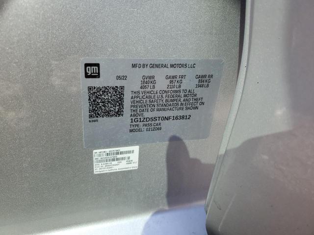 2022 CHEVROLET MALIBU LT - 1G1ZD5ST0NF163812