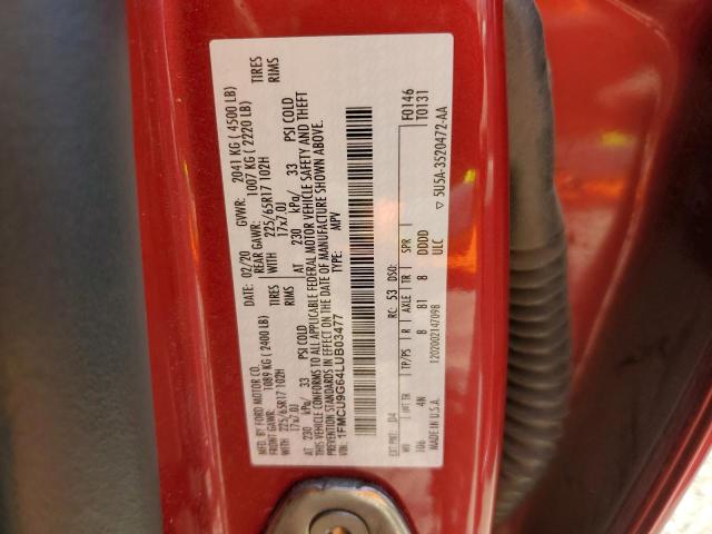 2020 FORD ESCAPE SE - 1FMCU9G64LUB03477