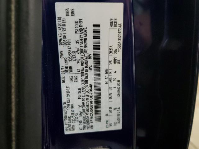 2015 FORD ESCAPE SE - 1FMCU0G79FUB70648