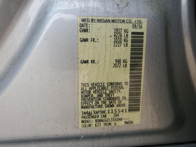 2017 NISSAN ALTIMA 2.5 - 1N4AL3AP3HC115541