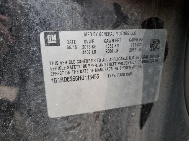 2017 CHEVROLET VOLT PREMI - 1G1RD6S56HU113455