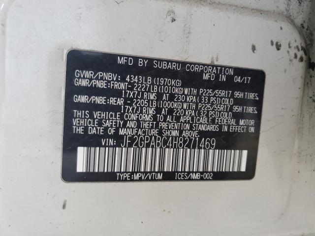 2017 SUBARU CROSSTREK - JF2GPABC4H8271469