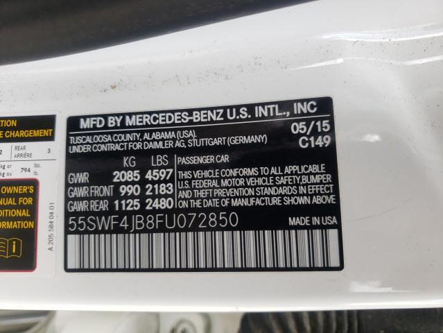 2015 MERCEDES-BENZ C 300 - 55SWF4JB8FU072850