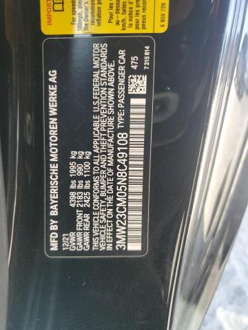 2022 BMW 230I 3MW23CM05N8C49108