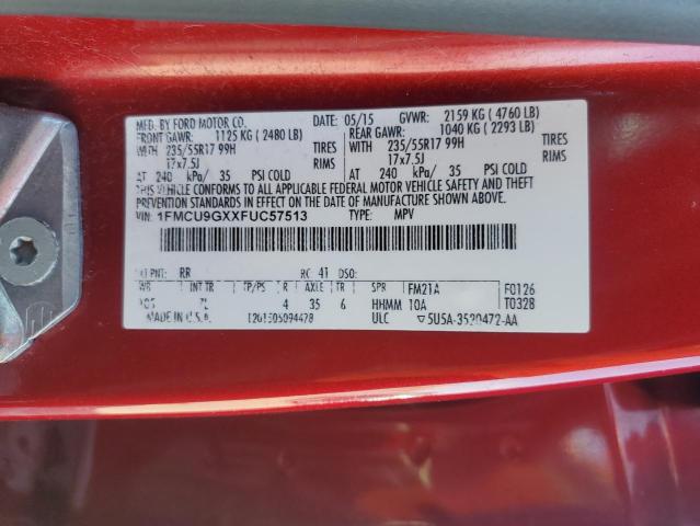 2015 FORD ESCAPE SE - 1FMCU9GXXFUC57513