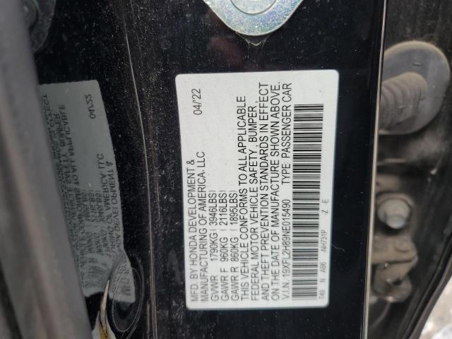 2022 HONDA CIVIC SPOR - 19XFL2H89NE015490