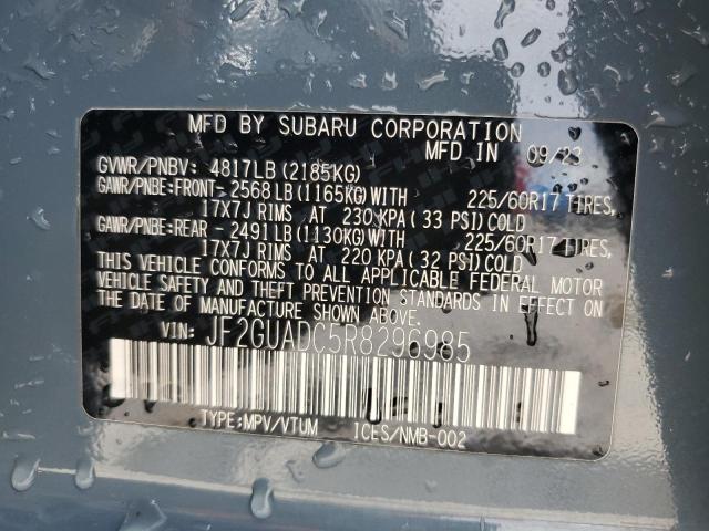 2024 SUBARU CROSSTREK - JF2GUADC5R8296985