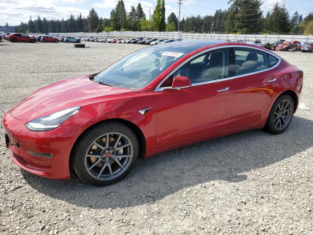 TESLA MODEL 3 2018 red  electric 5YJ3E1EA1JF046672 photo #1